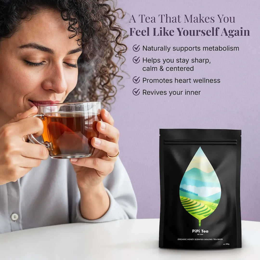 Bolsas de Té Oolong Orgánico con Aroma a Miel